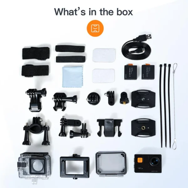 Apeman Action Cam 4K mit viel Zubehör ähnl. GoPro – Bild 9