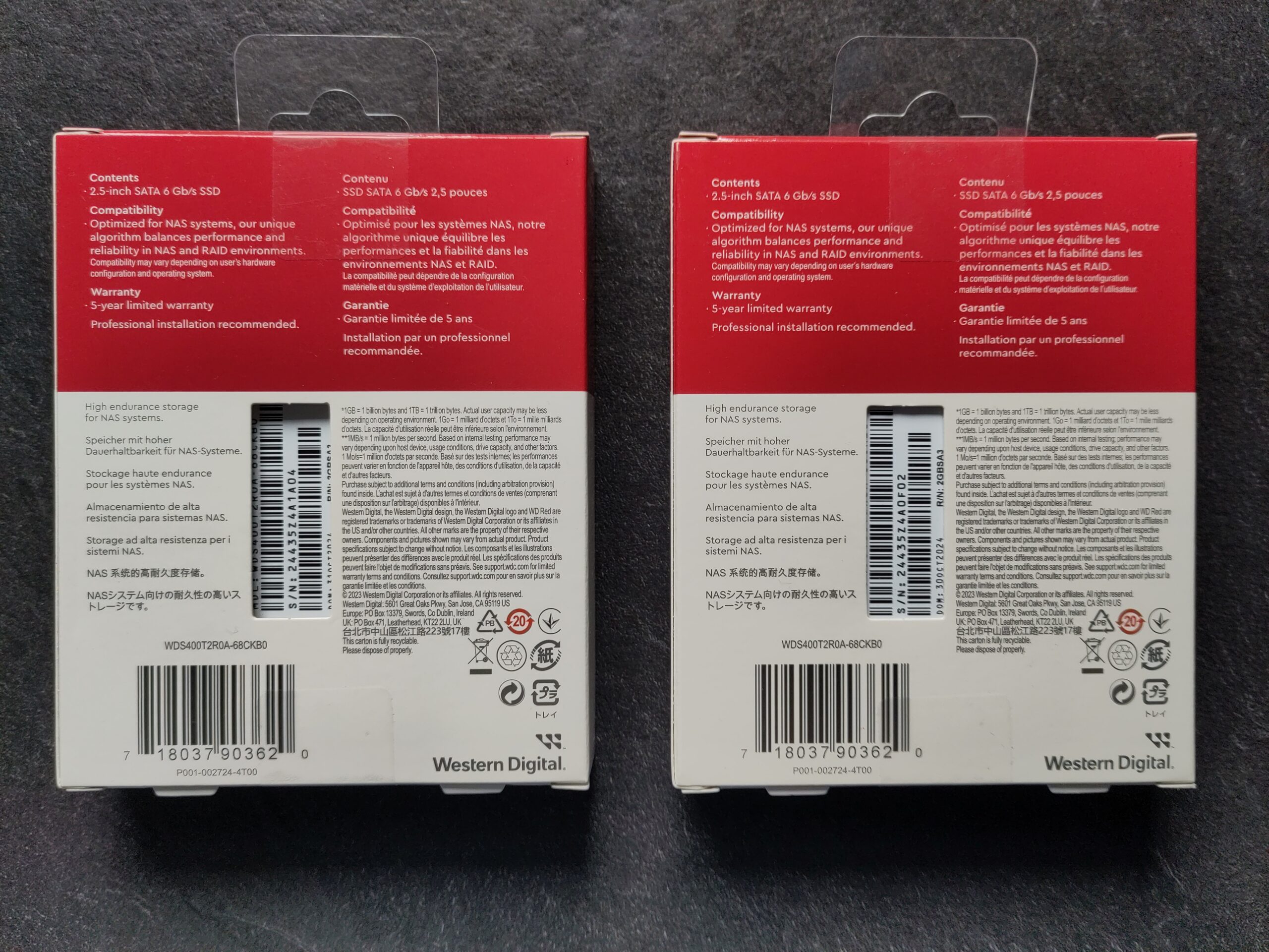 2 Stück WD Red SA500 SSD 2.5” 4TB – Bild 3