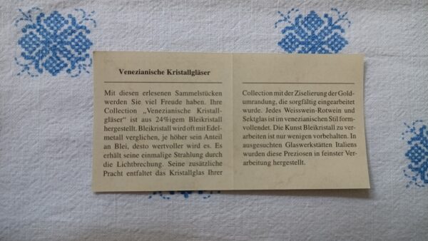 Venizianisches 24%-Bleikristallglas-Set 37-teilig – Bild 20