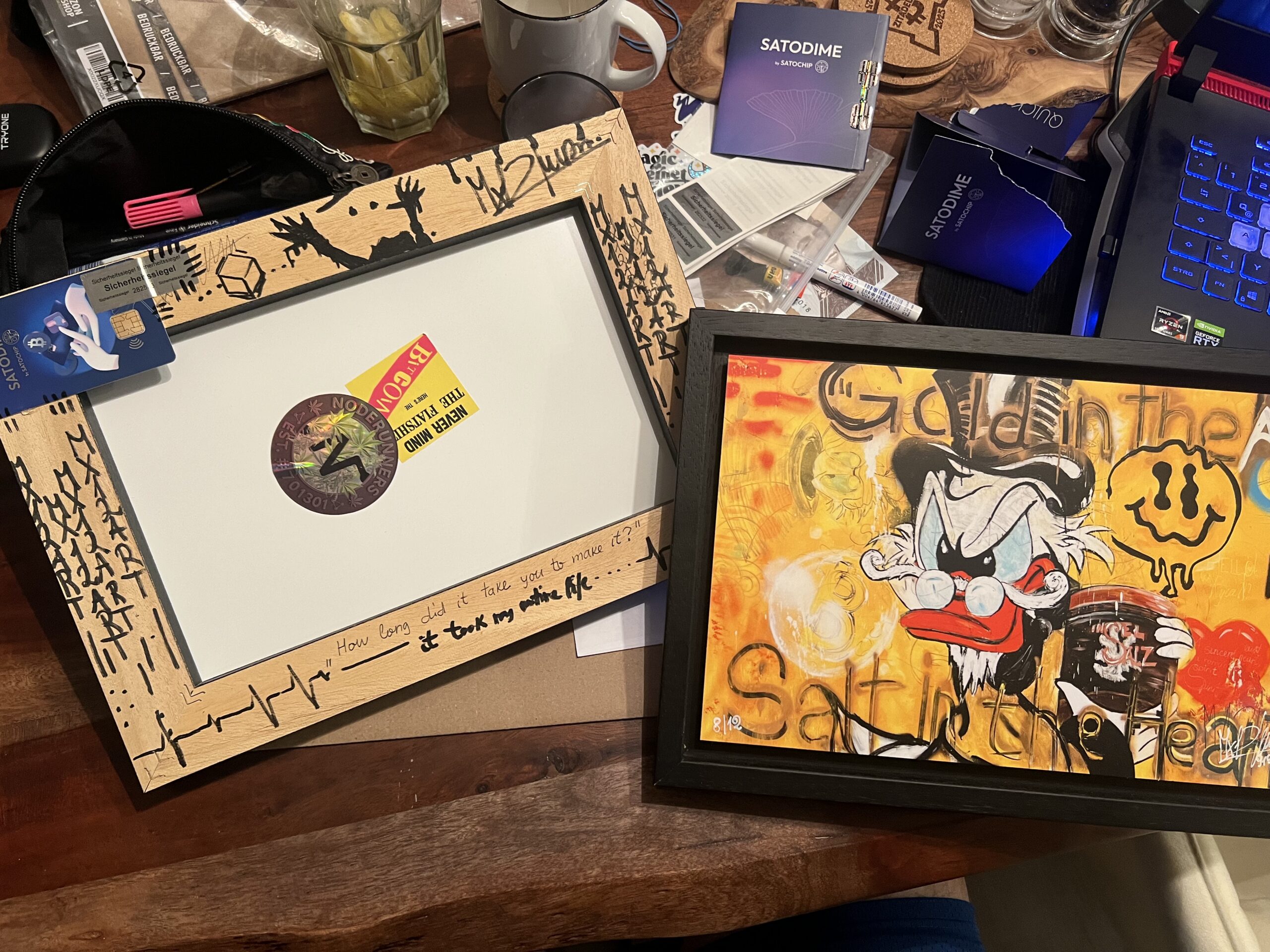 collectible 35×25 cm "HEART OF SALT, BREATH OF GOLD!" – Bild 2