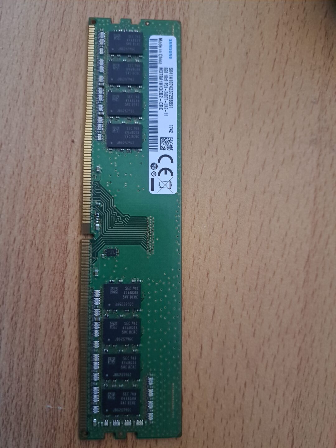 Samsung 8GB DDR4 1Rx8 PC4-2400T-UA2-11 RAM M378A1K43CB2-CRC – Bild 2