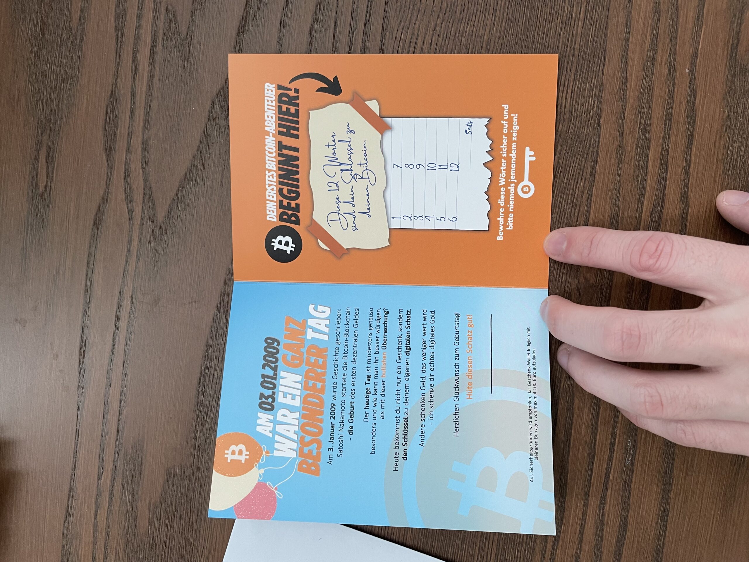 Bitcoin Geburtstagskarte (Perfekt zum Orangepillen) – Bild 4