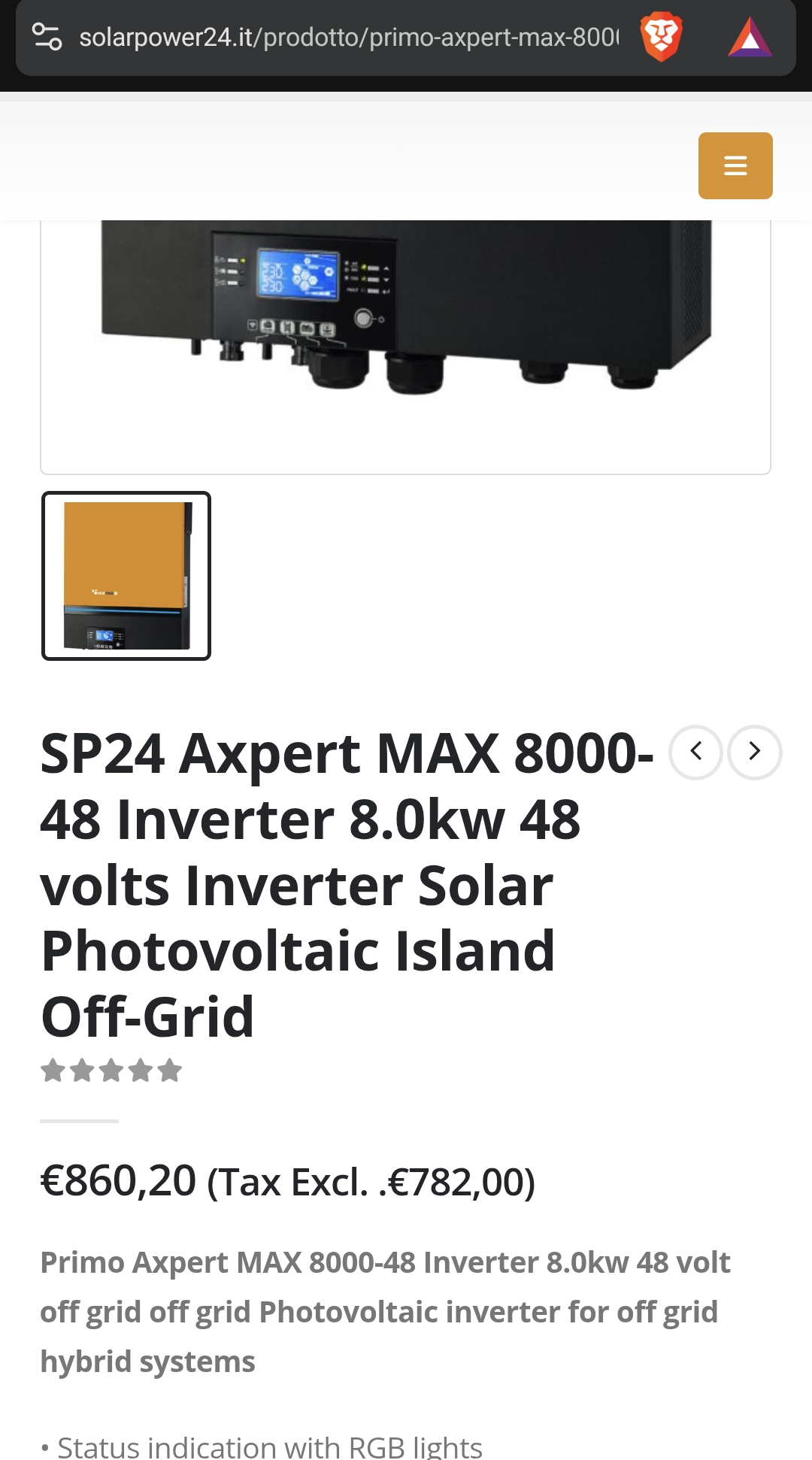 Wechselrichter Axpert MAX 8000-48 AM80K8K-48 – Bild 6