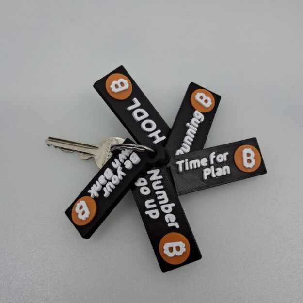 Individueller Bitcoin Schlüsselanhänger