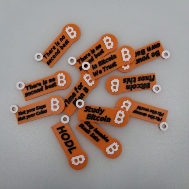 Individueller Bitcoin Schlüsselanhänger & Einkaufswagenchip – Bild 3