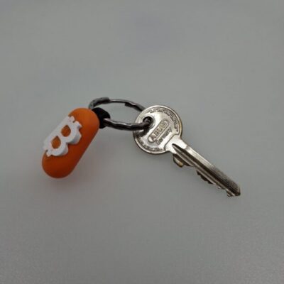 Bitcoin Schlüsselanhänger "Orange Pill"