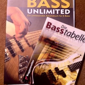 E-Bass-Schule "Bass unlimited" und "Die Basstabelle"