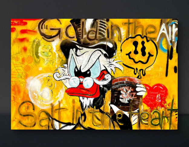 collectible 35×25 cm "HEART OF SALT, BREATH OF GOLD!"