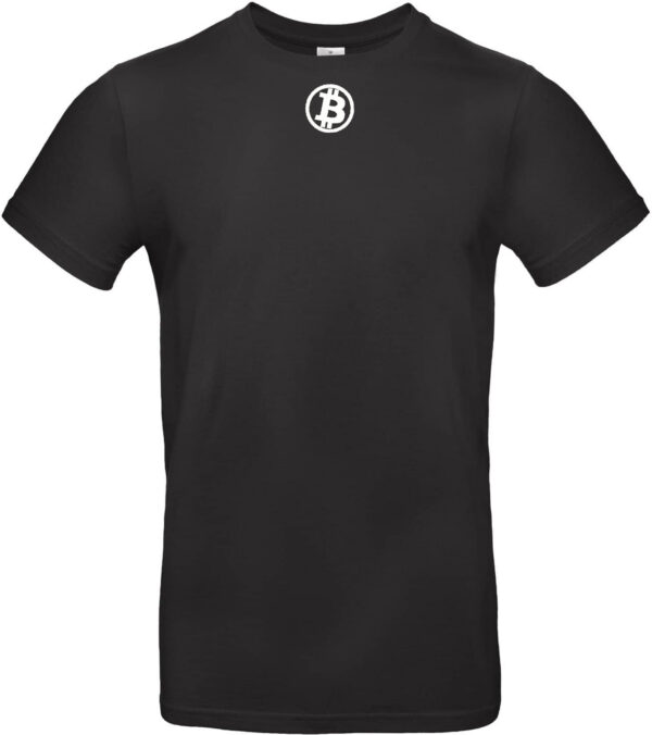 BITCOIN-LOGO KLEIN - T-Shirt schwarz - Herren – Bild 2