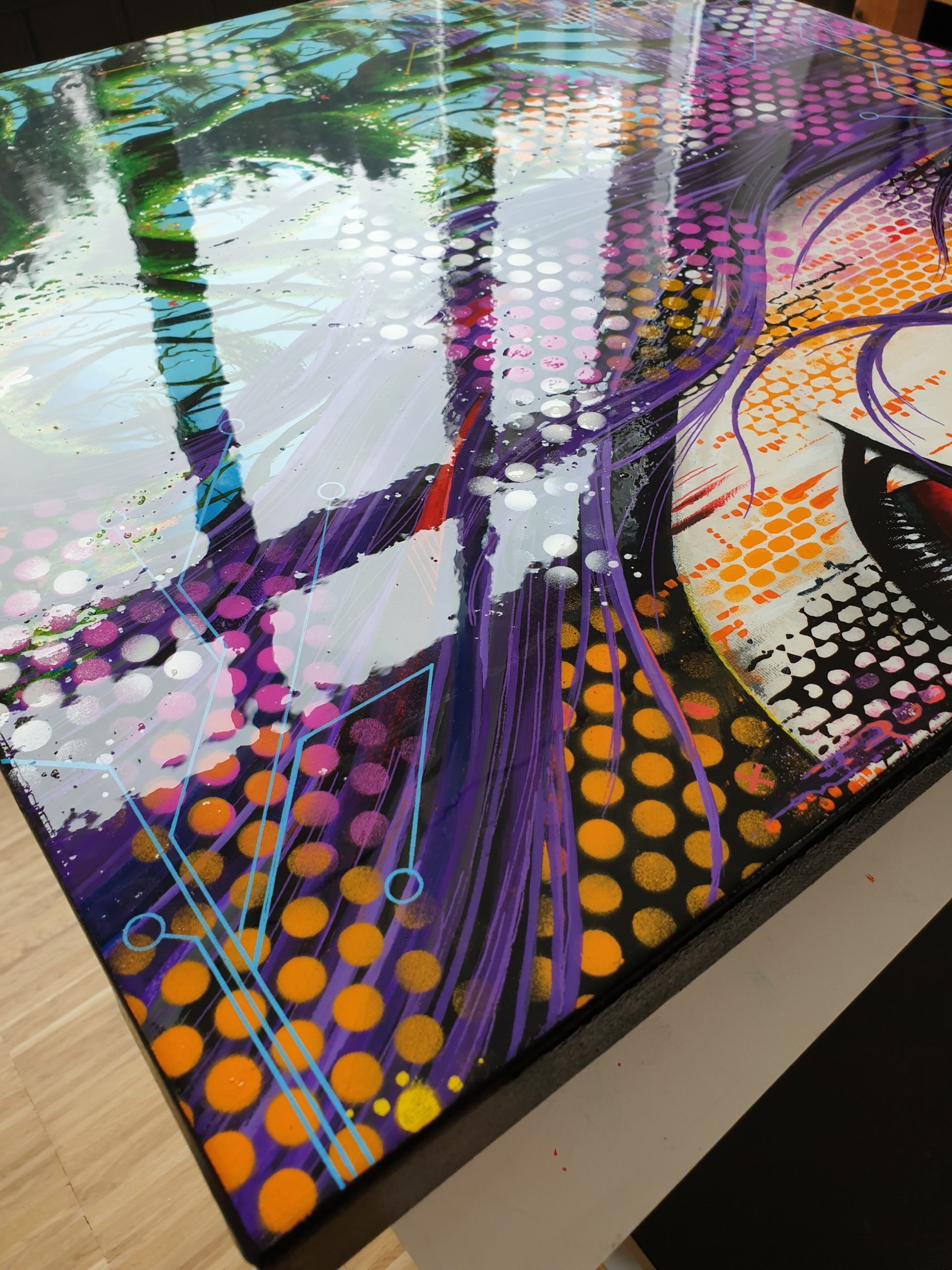 Original Artwork Sweedgraffixx - Nakamoto was a girl – Bild 4