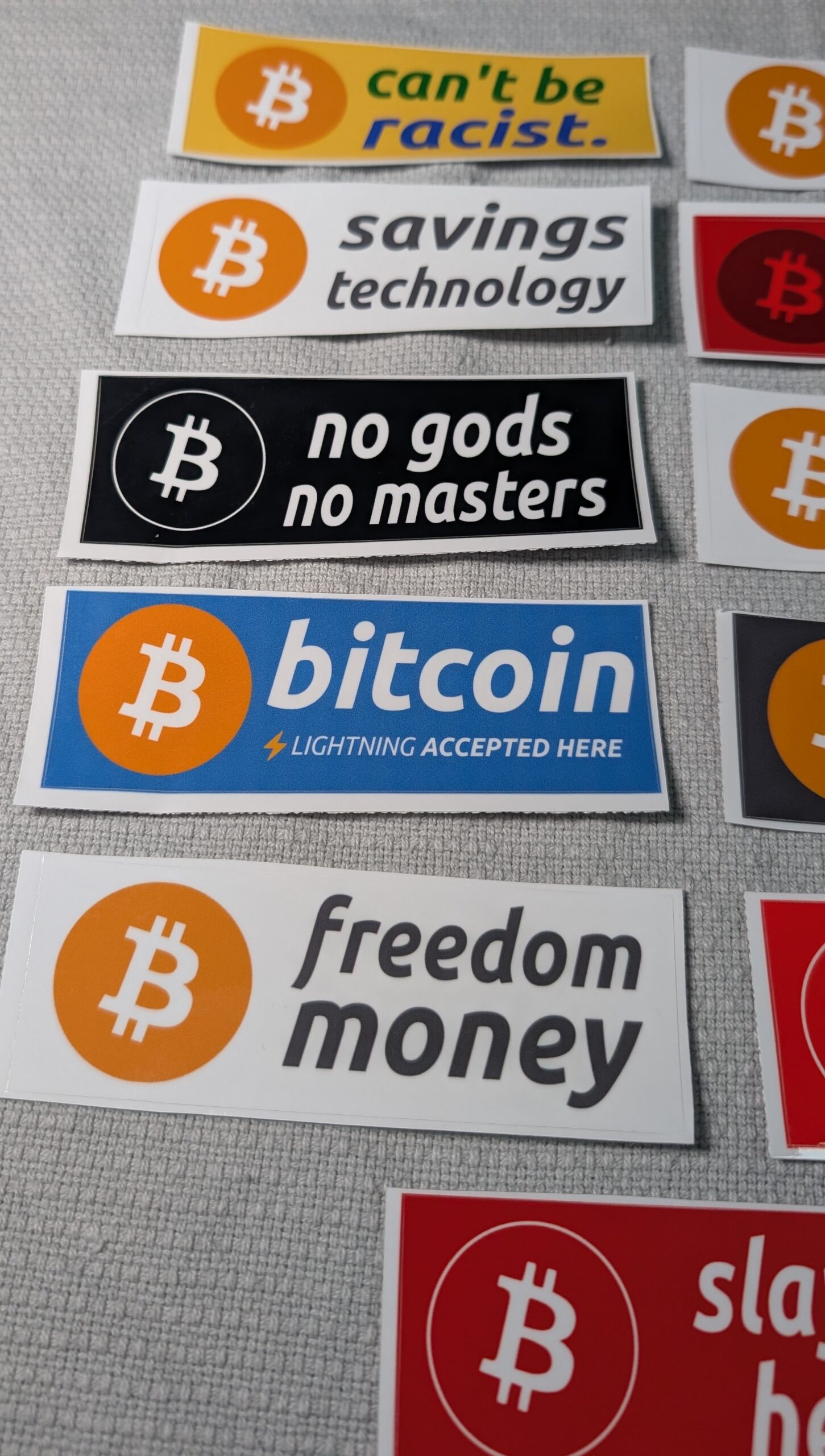 Bitcoin Aufkleber Set (17 Motive) Premium Sticker, wetterfest & UV-beständig – Bild 2