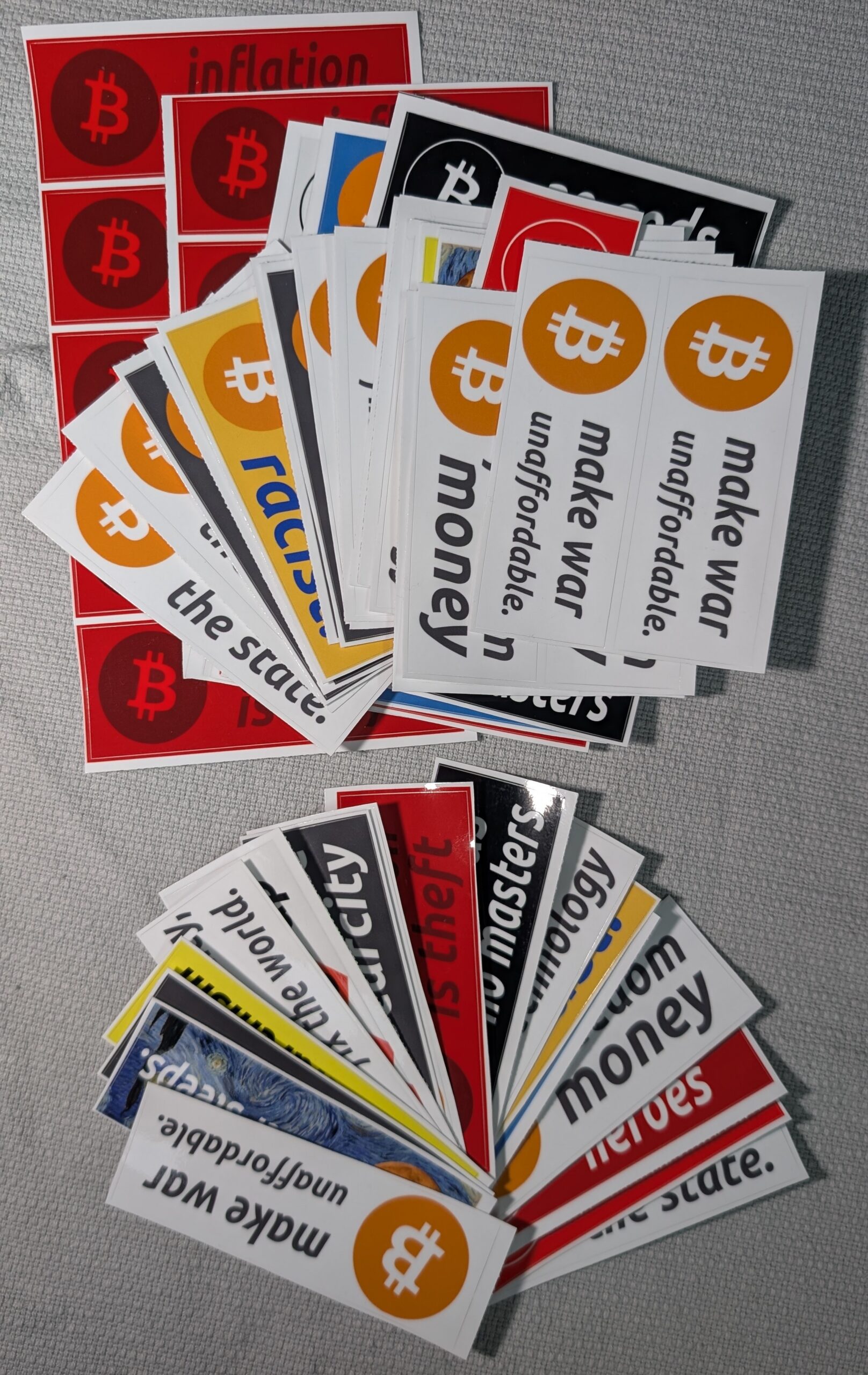 Bitcoin Aufkleber Set (17 Motive) Premium Sticker, wetterfest & UV-beständig – Bild 10