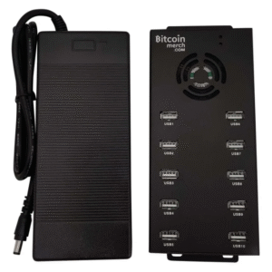 Bitcoin Merch® - 10 Port Powered USB Hub