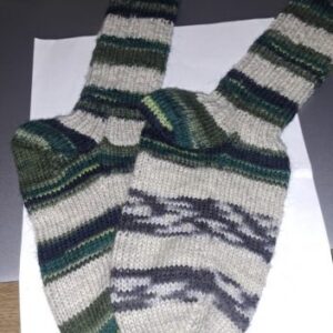 Selbst gestrickte Socken