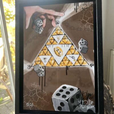 collectible 35×25 cm, Bitcoin wallet "DICE THE TRUTH!"