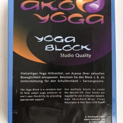 Ako Yoga Block 30x20 cm | Blau *Neu* Fitness Sport