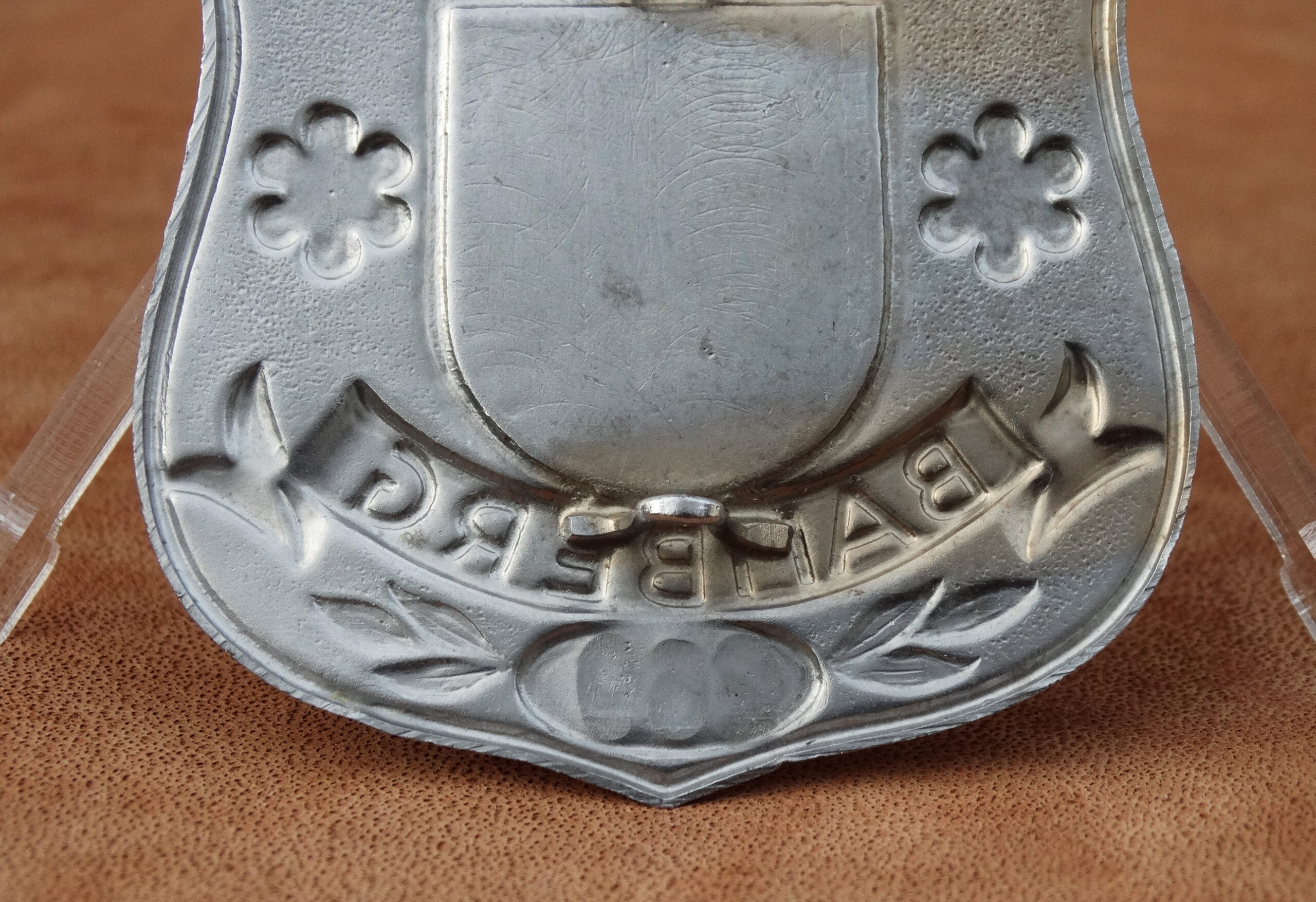 Brustabzeichen, POLIZEI Bamberg, Metall, 1950er Jahre, selten! – Bild 7