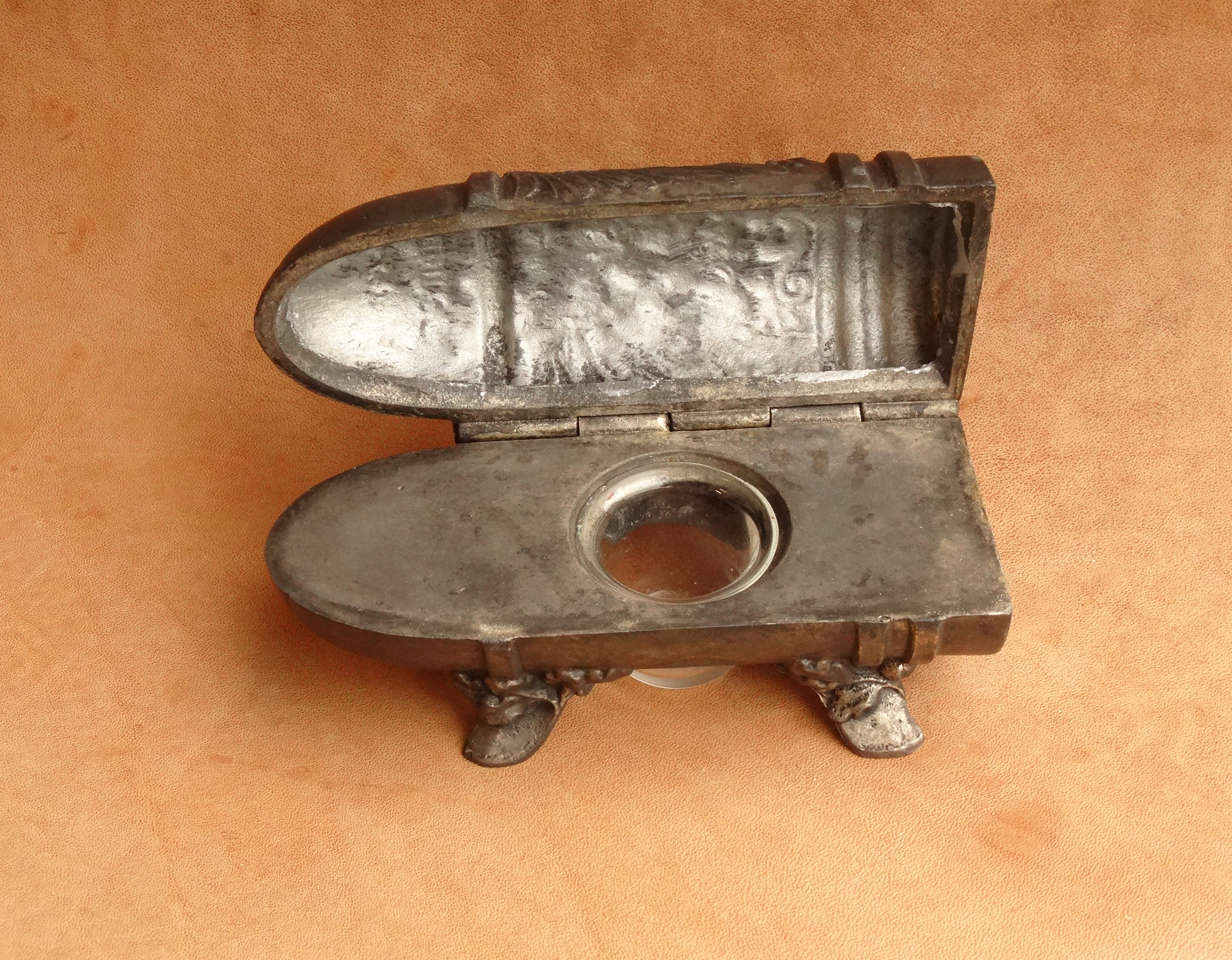 „Dicke Bertha“, patriotisches Tintenfaß, 1. WK, Schreibtischdeko! 1914-1918 – Bild 6