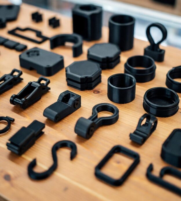 Custom 3D-Druck Service – Ersatzteile, Clips & Gadgets in Schwarz