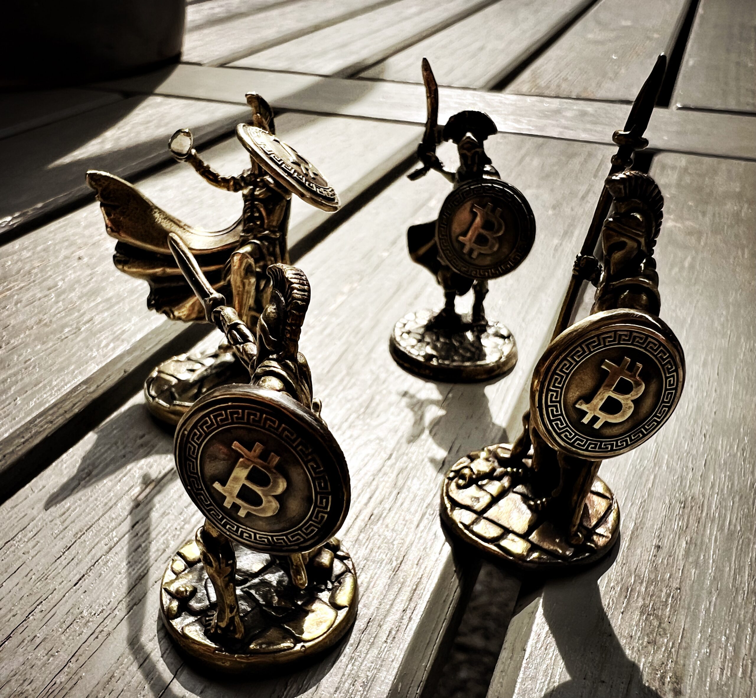 Bitcoin Spartaner Bronze Figuren – Bild 4