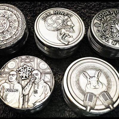 Alu Kräutermühle mit Tiefengravur