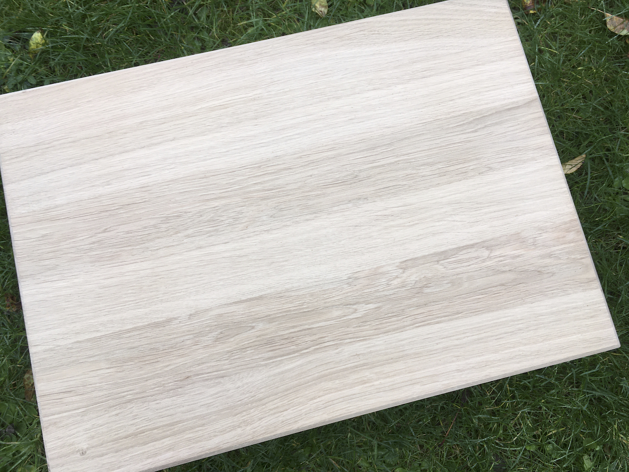 Eichen Holz Schneidebrett Platte Block Hack Brotzeit Küchen groß – Bild 5