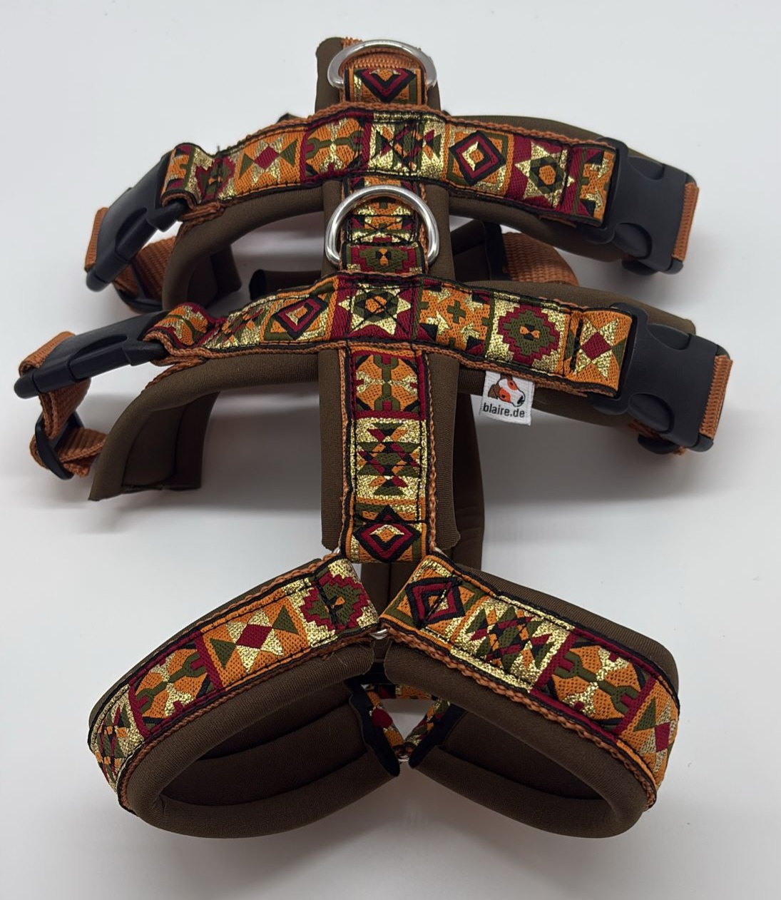 Geschirr für Hunde - Maßangefertigt und individuell - Neopren, Leder oder Fleece Polsterung – Bild 9