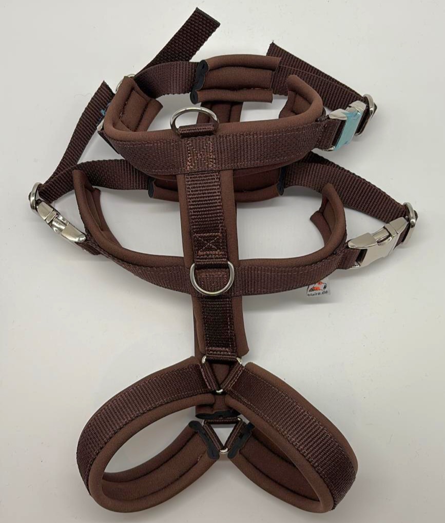 Geschirr für Hunde - Maßangefertigt und individuell - Neopren, Leder oder Fleece Polsterung – Bild 7