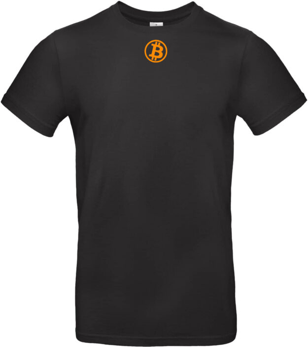 T-Shirt mit Flockdruck - "HODL" oder "EAT, SLEEP, BUY BITCOIN" oder "REBEL" oder "BITCOIN LOGO KLEIN" – Bild 5
