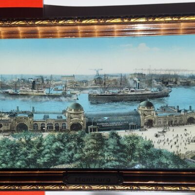 Bild von Hamburg mit floreszierenden Einlagen