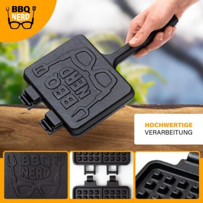 BBQ-Nerd Waffeleisen - Perfekt für alle Waffel- und BBQ-Fans!