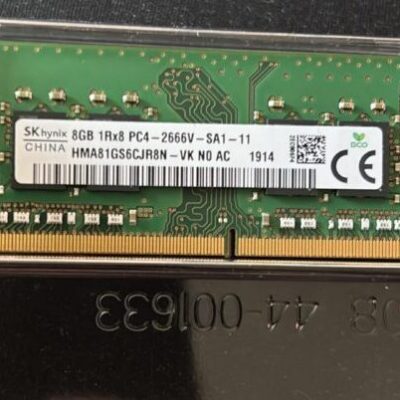 8 GB DDR4-2666 MHz RAM