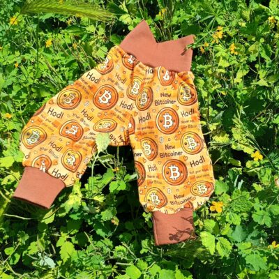 Baby Pumphose Bitcoin Baumwoll-Jersey