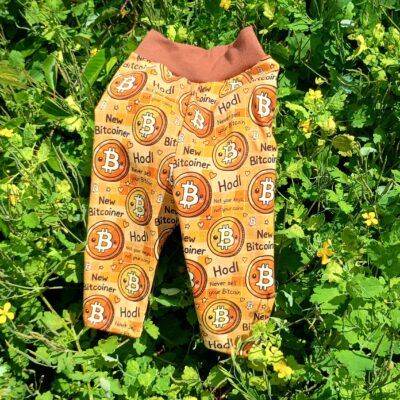 Baby Leggins Bitcoin Baumwoll-Jersey