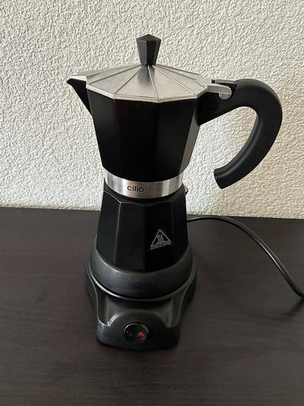Cilio elektrische Espressokanne / Moka Pot 6 Tassen 25 cm