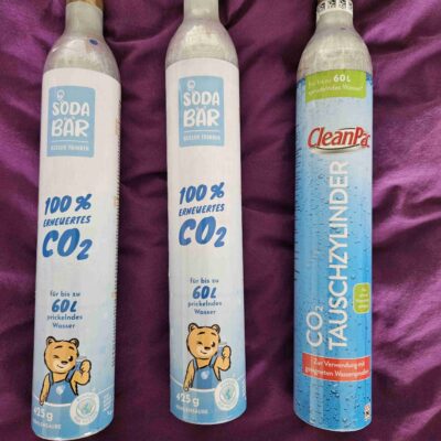 3x CO₂ Zylinder für SodaStream / Wassersprudler (leer, kompatibel)