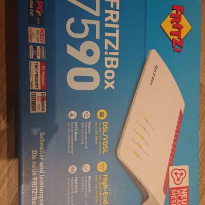 Fritzbox 7590 – voll funktionsfähig mit Verpackung