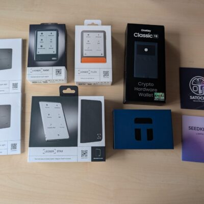 Diverse GEÖFFNETE Hardwarewallets zu verkaufen