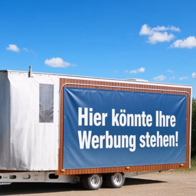 Mobiles Tiny House · Schäferholzwagen · auch Plakatwerbeträger