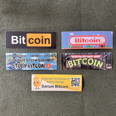 Bitcoin Sticker - Outdoor Aufkleber